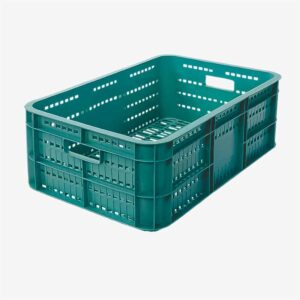 Cajas de plastico grandes para hortalizas verde atomplast